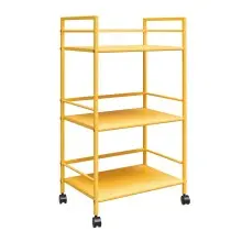 Servierwagen >Rasmus< in Gelb - 43x77x29 (BxHxT)