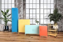 Servierwagen >Rasmus< in Gelb - 43x77x29 (BxHxT)