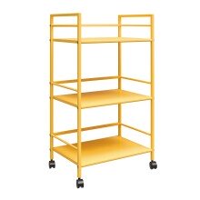 Servierwagen >Rasmus< in Gelb - 43x77x29 (BxHxT)