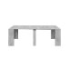 Kulissen-Esstisch >EXTENSIBLE< ausziehbar bis 237cm, Zementgrau Dekor - 90/237x78x51 (BxHxT)