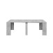 Kulissen-Esstisch >EXTENSIBLE< ausziehbar bis 237cm, Zementgrau Dekor - 90/237x78x51 (BxHxT)