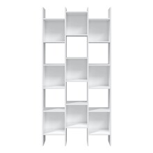 Bücherregal >ITALIAN NEW< in Artik Weiß - 96x192x25 (BxHxT)
