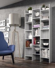 Bücherregal >ITALIAN NEW< in Artik Weiß...
