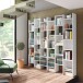 Bücherregal >ITALIAN NEW< in Artik Weiß - 96x192x25 (BxHxT)