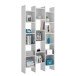 Bücherregal >ITALIAN NEW< in Artik Weiß - 96x192x25 (BxHxT)