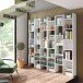 Bücherregal >ITALIAN NEW< in Artik Weiß - 96x192x25 (BxHxT)