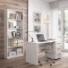 Schreibtisch >STYLUS< 3 Schubladen, in Artik Weiß - 138x74x60 (BxHxT)