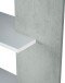 Anbauregal >ALIDA< Bücherregal, Zementgrau Dekor - 90x180x25 (BxHxT)