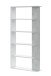 Anbauregal >ALIDA< Bücherregal, Zementgrau Dekor - 90x180x25 (BxHxT)