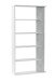 Anbauregal >ALIDA< Bücherregal, Zementgrau Dekor - 90x180x25 (BxHxT)