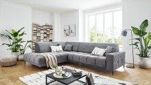 Wohnlandschaft >Lindesberg< 5x Kopfteilverstellung,...