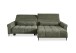 Wohnlandschaft >Wolve< Kopfteilverstellung, 2 Kissen, Cord grün - 277x108x179cm (BxHxT)