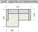Wohnlandschaft >Wolve< Kopfteilverstellung, 2 Kissen, Cord rost - 277x108x179cm (BxHxT)