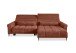 Wohnlandschaft >Wolve< Kopfteilverstellung, 2 Kissen, Cord rost - 277x108x179cm (BxHxT)