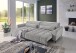 Wohnlandschaft >Wolve< elektr. Sitsverstellung, Kissen, Cord silbergrau - 277x108x179cm BxH/T