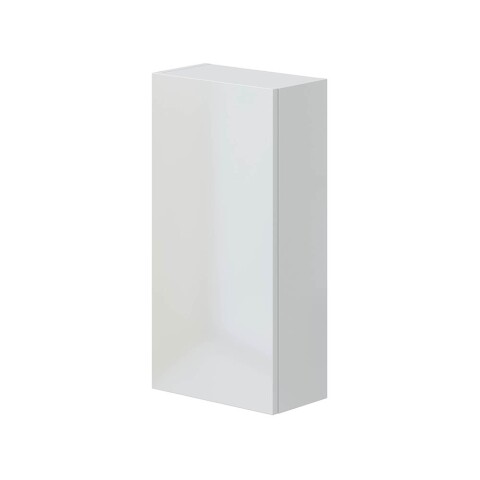 Hängeschrank >DESTAL< 1 Tür, 2 Böden, in Weiß glänzend - 30x60x16 (BxHxT)