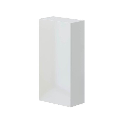 Hängeschrank >DESTAL< 1 Tür, 2 Böden, in Weiß glänzend - 30x60x16 (BxHxT)