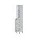 Hochschrank >DESTAL< 2 Türen, 5 Böden, in Weiß glänzend - 30x182x35 (BxHxT)