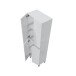 Hochschrank >DESTAL< 4 Türen, 4 Böden, in Weiß glänzend - 60x182x35 (BxHxT)