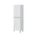 Hochschrank >DESTAL< 4 Türen, 4 Böden, in Weiß glänzend - 60x182x35 (BxHxT)