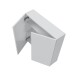 Hängeschrank >DESTAL< 2 Türen, 2 Böden, in Weiß glänzend - 60x60x16 (BxHxT)