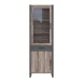 Stauraumvitrine >NOTE< 2 Türen, 1 Schublade, Beton / Kiefer Dekor - 67,7x205,4x43,1cm (B/H/T)