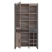 Highboard >NOTE< 2 Türen, 1 Schub, Beton / Kiefer Dekor - 104,9x205,4x43,1cm (B/H/T)