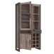 Highboard >NOTE< 2 Türen, 1 Schub, Beton / Kiefer Dekor - 104,9x205,4x43,1cm (B/H/T)