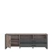 Lowboard >NOTE< 1 Tür, 2 Schubladen, Beton / Kiefer Dekor - 189,6x67,8x43,1cm (B/H/T)