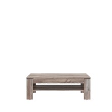 Couchtisch >NOTE< mit Ablageboden, Beton / Kiefer...