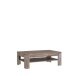 Couchtisch >NOTE< mit Ablageboden, Beton / Kiefer Dekor - 120x43x75cm (B/H/T)