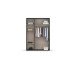 Drehtürenschrank >Voyager< 4 Einlegeböden, 1 Kleiderstange, grau metallic - 140x194x53 (BxHxT)