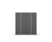 Drehtürenschrank >Voyager< 7 Böden, 1 Stange, grau metallic / weiß - 187x194x53 (BxHxT)
