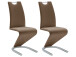 Esszimmerstuhl >Pupik I< (2er Set) in Braun aus Metall - 45x102x62cm (BxHxT)