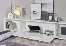 Umbauschrank >NORDERNEY< in WEISS - 209x209x107x39cm (LxBxHxT)