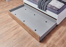 Schubkasten >NORDERNEY< Ausziehliege auf Rollen, Viking-oak Dekor - 199x27x93cm (BxHxT)