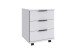 Rollcontainer >NORDERNEY< 3 Schubladen, in WEISS - 46x58x40cm (BxHxT)