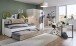 Rollcontainer >NORDERNEY< 3 Schubladen, Weiss / Viking Oak Dekor - 46x58x40cm (BxHxT)