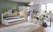 Rollcontainer >NORDERNEY< 3 Schubladen, Weiss / Viking Oak Dekor - 46x58x40cm (BxHxT)