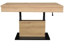 Couchtisch >Lift< verstellbar, schwarz matt /...