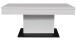 Couchtisch >Lift< höhenverstellbar bis 77cm, weiss / schwarz - 110x58/77x60cm (BxHxT)