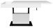 Couchtisch >Lift< höhenverstellbar bis 77cm, weiss / schwarz - 110x58/77x60cm (BxHxT)