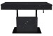 Couchtisch >Lift< verstellbar, keramik optik schwarz / schwarz - 110x58/77x60cm (BxHxT)