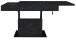 Couchtisch >Lift< verstellbar, keramik optik schwarz / schwarz - 110x58/77x60cm (BxHxT)