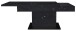 Couchtisch >Lift< verstellbar, keramik optik schwarz / schwarz - 110x58/77x60cm (BxHxT)