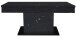 Couchtisch >Lift< verstellbar, keramik optik schwarz / schwarz - 110x58/77x60cm (BxHxT)