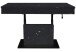 Couchtisch >Lift< verstellbar, keramik optik schwarz / schwarz - 110x58/77x60cm (BxHxT)