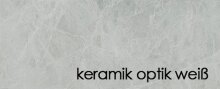 Couchtisch >Lift< höhenverstellbar, keramik optik weiß / schwarz - 110x58/77x60 (BxHxT)
