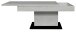 Couchtisch >Lift< höhenverstellbar, keramik optik weiß / schwarz - 110x58/77x60 (BxHxT)