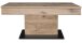 Couchtisch >Lift< höhenverstellbar, viking oak Dekor / schwarz - 110x58/77x60cm (BxHxT)